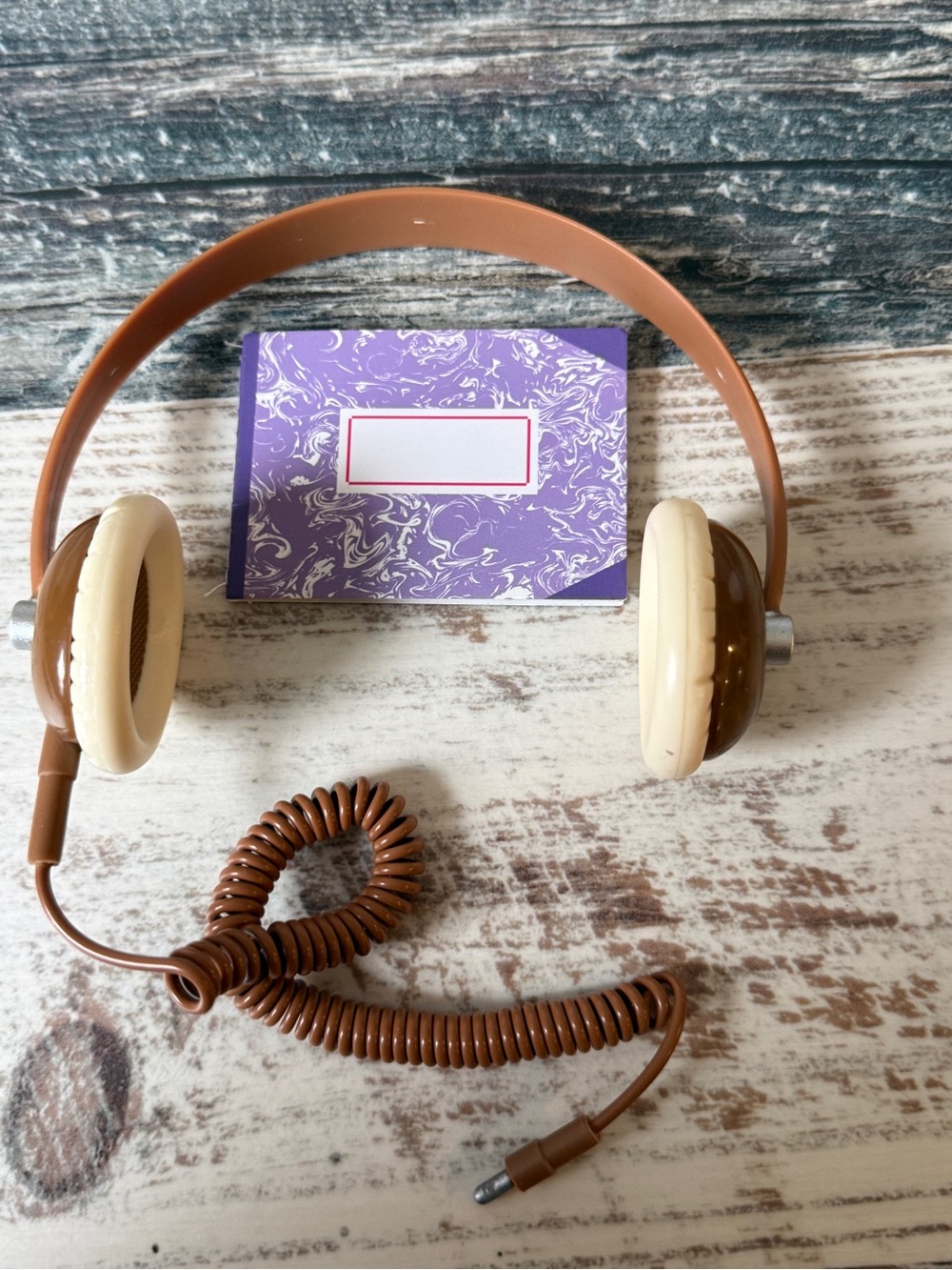OUR GENERATION Retro Music Accessories for 18” Dolls - Headphones & Book